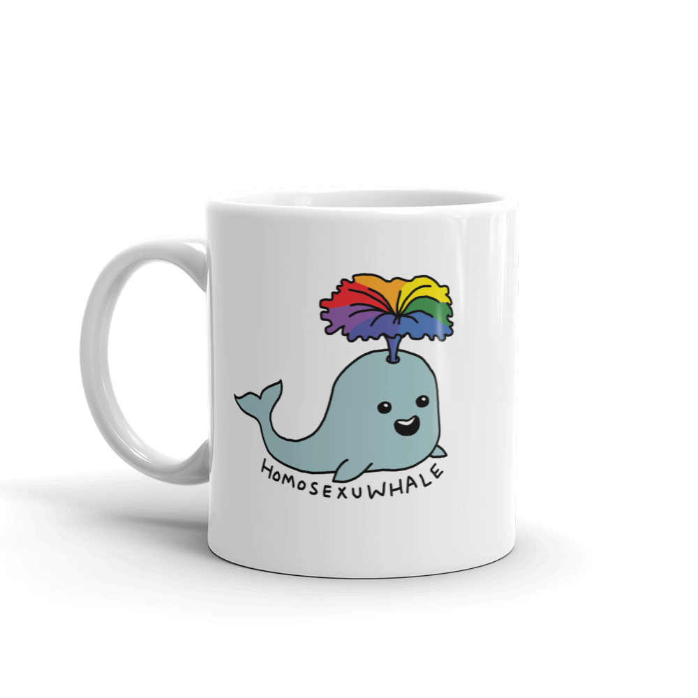 Punny LGBT Homosexu-Whale Mug | Gay Pride | LGBTQ | Sesame But Different
