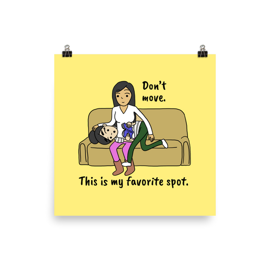 This is My Favorite Spot | Printed Comic Poster | Sesame But Different | Lesbian Comic | LGBT Comics