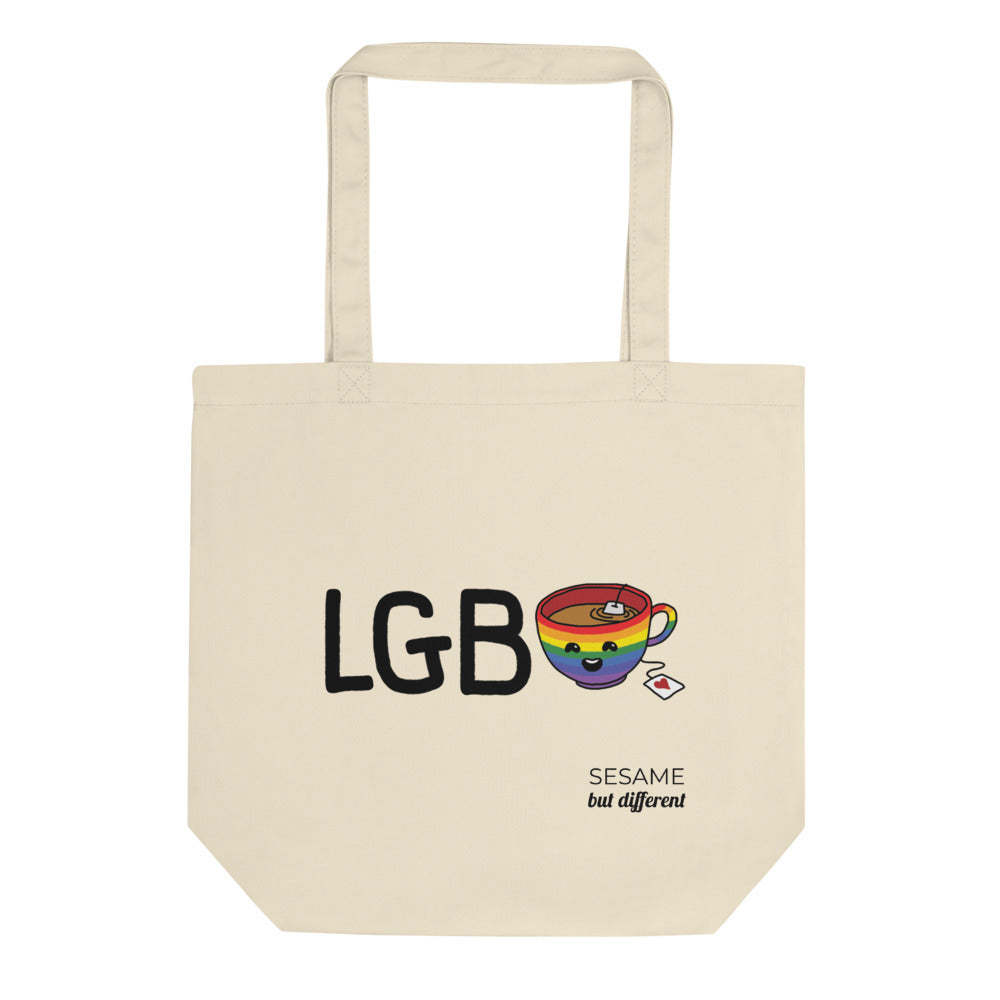 Punny LGB-Tea Eco-friendly Cotton Tote Bag | Gay Lesbian Pride | LGBTQ