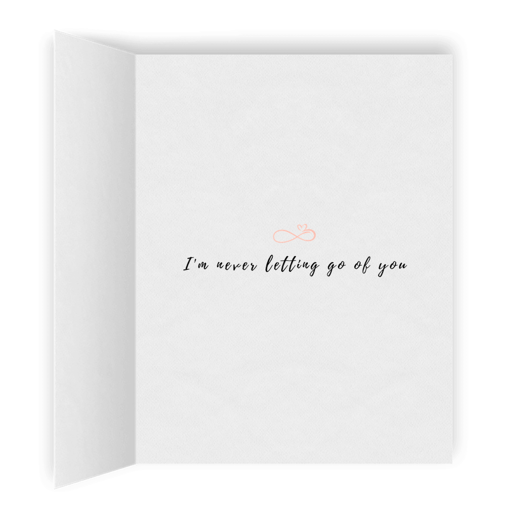 Never Letting Go of You | Romantic Lesbian Anniversary Cards & Gifts | LGBTQ Greeting Cards