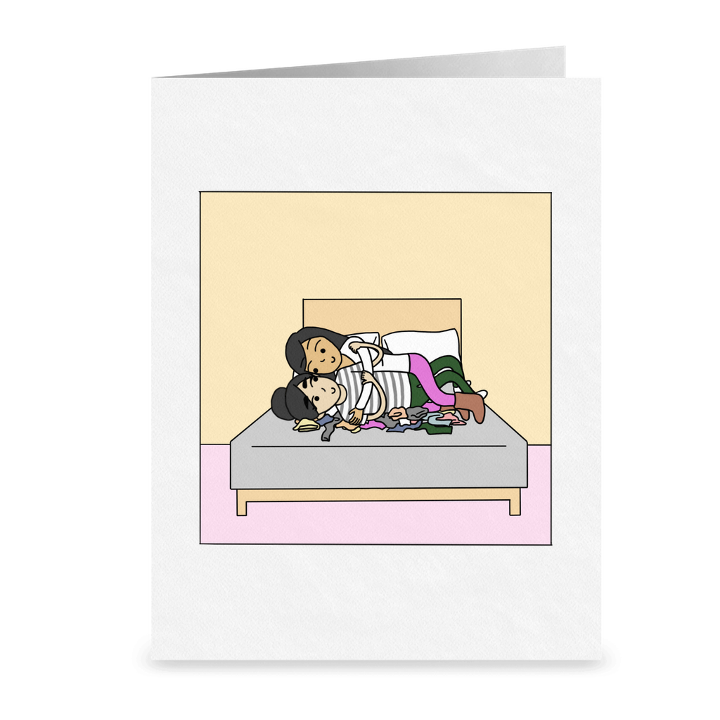 Our Laundry Can Wait | Romantic Lesbian Valentine's Day Card | Cute Lesbian Anniversary Gifts | Lesbian LGBTQ Greeting Card