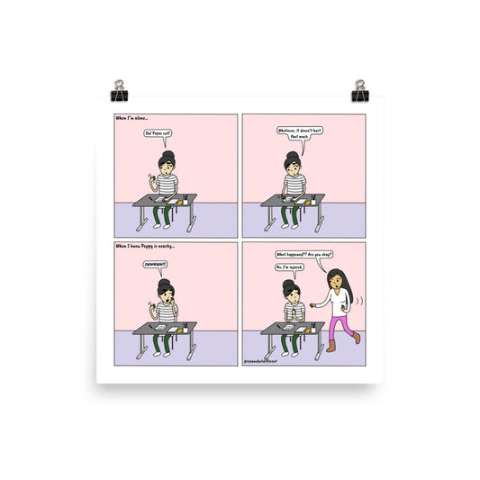 Paper Cut | Cute Lesbian Relationship | Pride Gifts | LGBTQ Comic Print