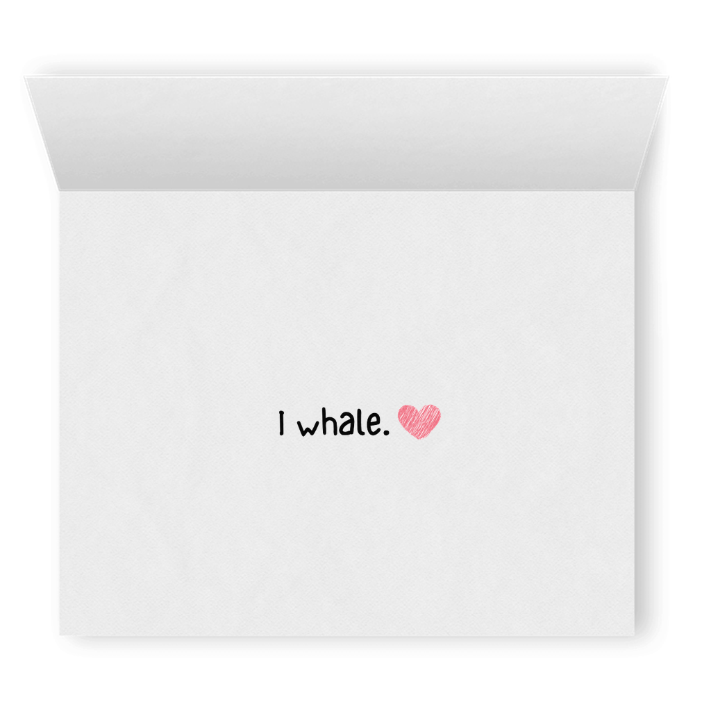 Whale You Be Mine? | Romantic Lesbian Valentine's Day Card | Cute Lesbian Anniversary Gifts | Lesbian LGBTQ Greeting Card