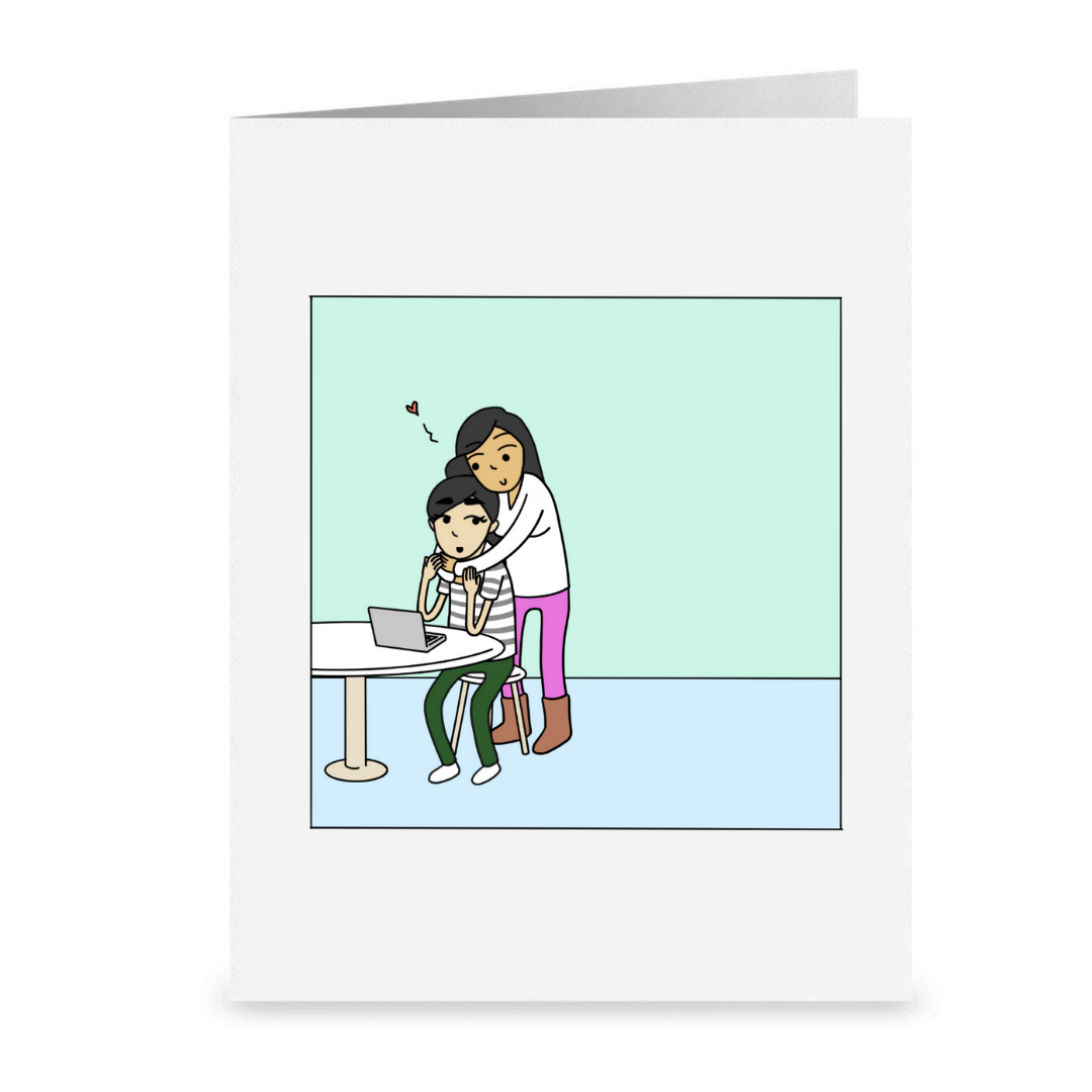 You Always Brighten Up My Day Card | Romantic Lesbian Anniversary Cards & Gifts | LGBTQ Greeting Cards