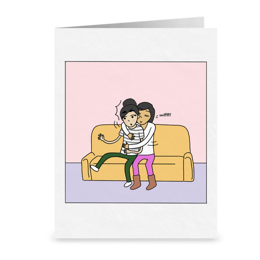 You Always Smell Amazing | Romantic Lesbian Couple Card | Cute Lesbian Anniversary Gifts | LGBTQ Greeting Card