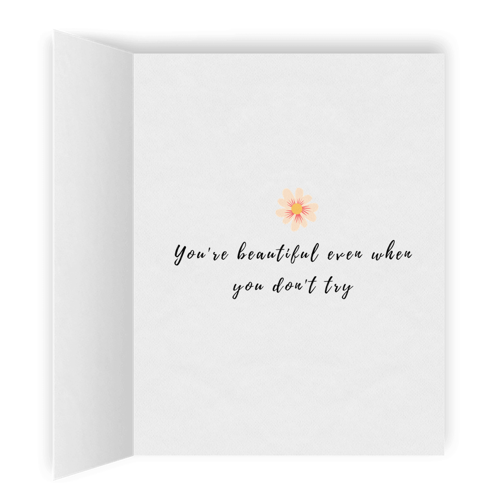 You're Beautiful | Romantic Lesbian Couple Card | Cute Lesbian Anniversary Gifts | LGBTQ Greeting Card
