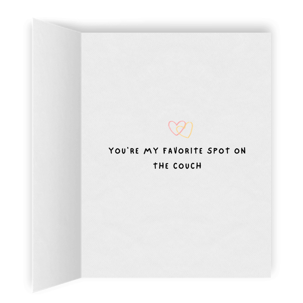 Favorite Spot | Romantic Lesbian Card | Cute Lesbian Anniversary Gifts | LGBTQ Greeting Card