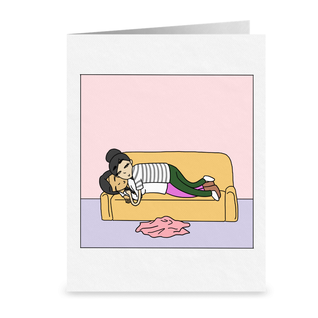 You're the Best Blanket | Romantic Lesbian Couple Card | Cute Lesbian Anniversary Gifts | LGBTQ Greeting Card | Weighted Blanket Card