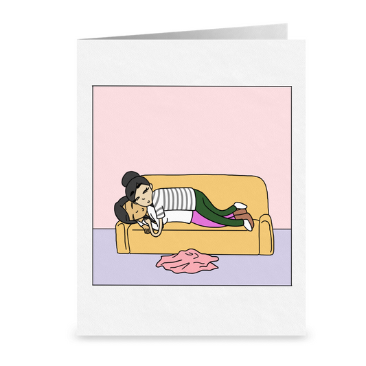 You're the Best Blanket | Romantic Lesbian Couple Card | Cute Lesbian Anniversary Gifts | LGBTQ Greeting Card | Weighted Blanket Card